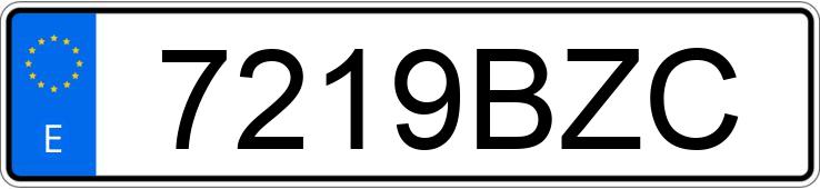 Numer rejestracyjny 7219BZC posiada SEAT IBIZA Numer rejestracyjny 7219BZC posiada SEAT IBIZA