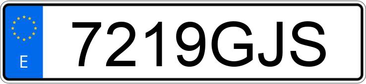 Numer rejestracyjny 7219GJS posiada FIAT BRAVO