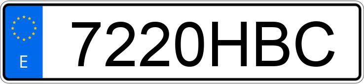 Numer rejestracyjny 7220HBC posiada CITROEN C4 GRAND PICASSO