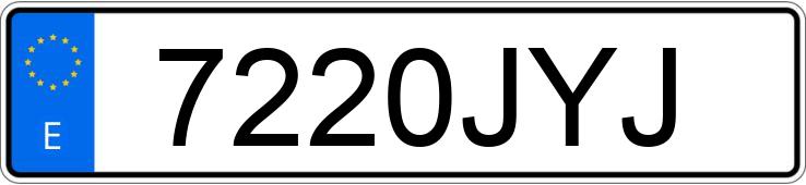 Numer rejestracyjny 7220JYJ posiada DACIA LOGAN Numer rejestracyjny 7220JYJ posiada DACIA LOGAN