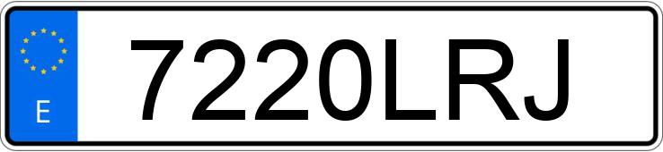 Numer rejestracyjny 7220LRJ posiada RENAULT CLIO