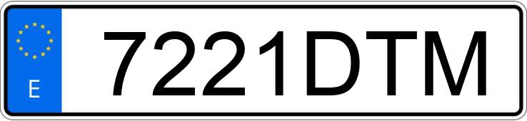 Numer rejestracyjny 7221DTM posiada SEAT LEON