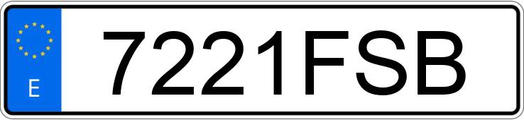 Numer rejestracyjny 7221FSB posiada PEUGEOT 207