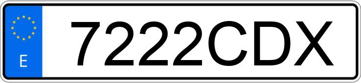 Numer rejestracyjny 7222CDX posiada AUDI A6