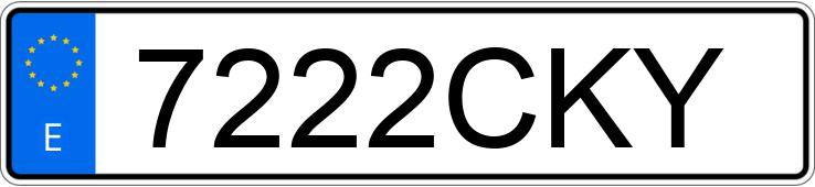 Numer rejestracyjny 7222CKY posiada TOYOTA COROLLA Numer rejestracyjny 7222CKY posiada TOYOTA COROLLA