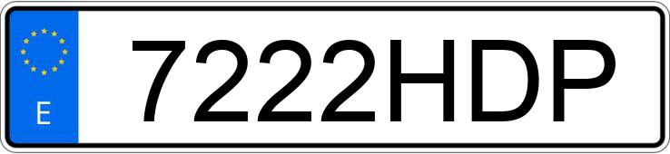 Numer rejestracyjny 7222HDP posiada RENAULT MEGANE SPORT TOURER