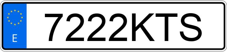 Numer rejestracyjny 7222KTS posiada KYMCO XCITING