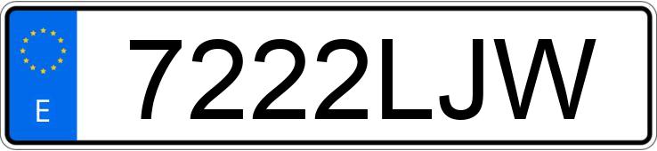 Numer rejestracyjny 7222LJW posiada VOLKSWAGEN GOLF Numer rejestracyjny 7222LJW posiada VOLKSWAGEN GOLF