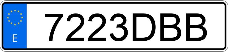 Numer rejestracyjny 7223DBB posiada KIA RIO