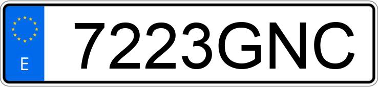 Numer rejestracyjny 7223GNC posiada PEUGEOT 307