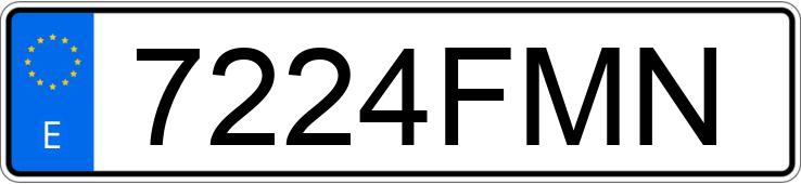 Numer rejestracyjny 7224FMN posiada CITROEN XSARA
