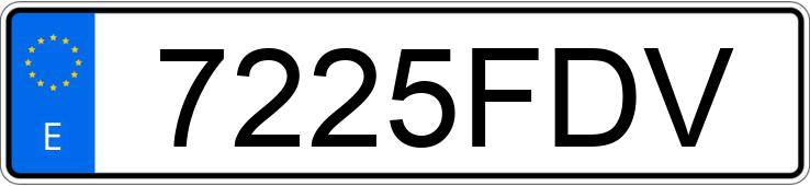 Numer rejestracyjny 7225FDV posiada PIAGGIO X8