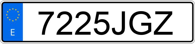 Numer rejestracyjny 7225JGZ posiada AUDI A3 SPORTBACK