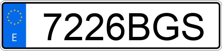 Numer rejestracyjny 7226BGS posiada BMW SERIE 5