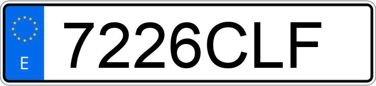 Numer rejestracyjny 7226CLF posiada VOLKSWAGEN GOLF Numer rejestracyjny 7226CLF posiada VOLKSWAGEN GOLF