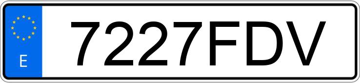 Numer rejestracyjny 7227FDV posiada MAN TG