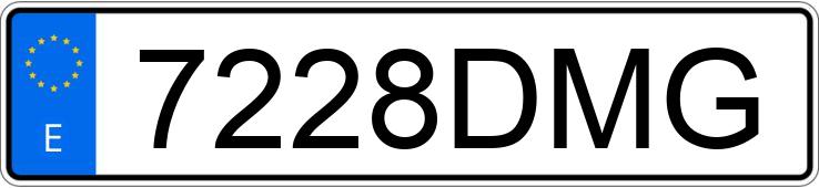 Numer rejestracyjny 7228DMG posiada BMW X3