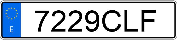 Numer rejestracyjny 7229CLF posiada CITROEN C8