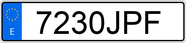 Numer rejestracyjny 7230JPF posiada TOYOTA AURIS