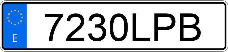 Il numero di registrazione 7230LPB ha FIAT 500