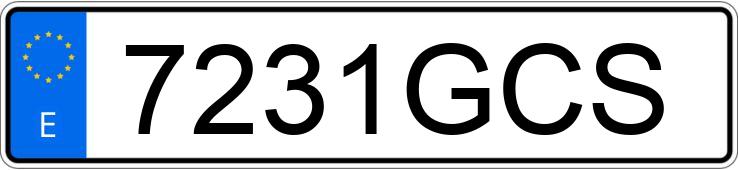 Numer rejestracyjny 7231GCS posiada VOLKSWAGEN CROSSPOLO