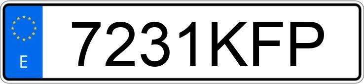 Numer rejestracyjny 7231KFP posiada RENAULT MEGANE