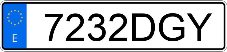 Numer rejestracyjny 7232DGY posiada CITROEN C3