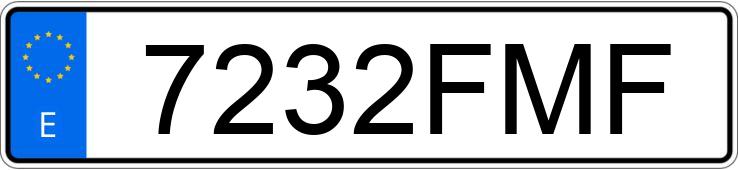 Numer rejestracyjny 7232FMF posiada NISSAN MICRA