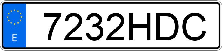 Numer rejestracyjny 7232HDC posiada CITROEN C5