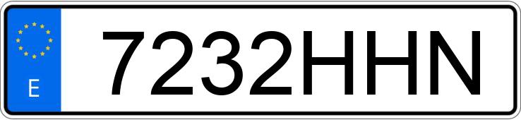 Numer rejestracyjny 7232HHN posiada RENAULT CLIO