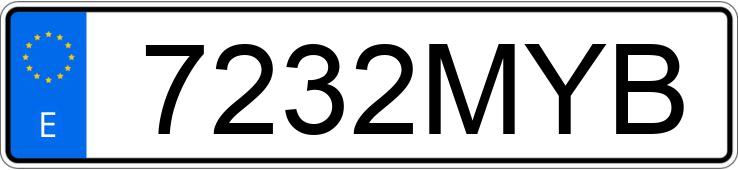 Numer rejestracyjny 7232MYB posiada BMW X2