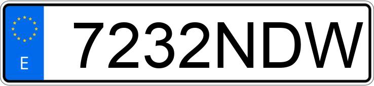 Numer rejestracyjny 7232NDW posiada VOLKSWAGEN GOLF Numer rejestracyjny 7232NDW posiada VOLKSWAGEN GOLF