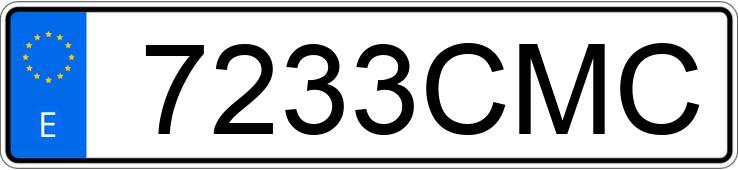 Registreringsnummeret 7233CMC har NISSAN ALMERA