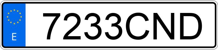 Numer rejestracyjny 7233CND posiada DAEWOO NUBIRA Numer rejestracyjny 7233CND posiada DAEWOO NUBIRA