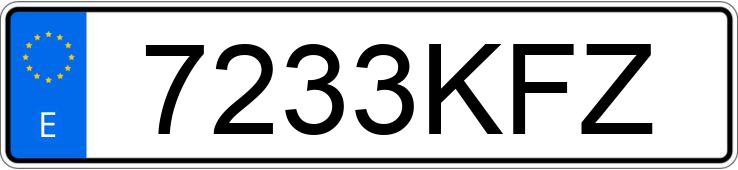 Numer rejestracyjny 7233KFZ posiada FIAT TIPO