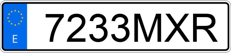 Numer rejestracyjny 7233MXR posiada PIAGGIO MEDLEY