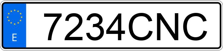 Numer rejestracyjny 7234CNC posiada FIAT PUNTO