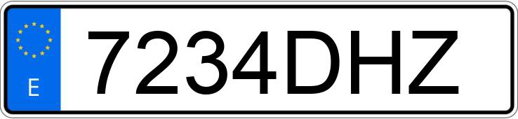 Numer rejestracyjny 7234DHZ posiada FORD FIESTA