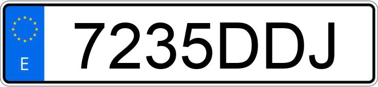 Numer rejestracyjny 7235DDJ posiada AUDI A6