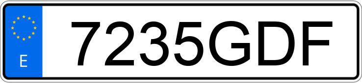 Numer rejestracyjny 7235GDF posiada CITROEN C3