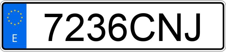 Numer rejestracyjny 7236CNJ posiada PEUGEOT 406