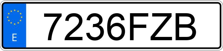 Numer rejestracyjny 7236FZB posiada HYUNDAI I30