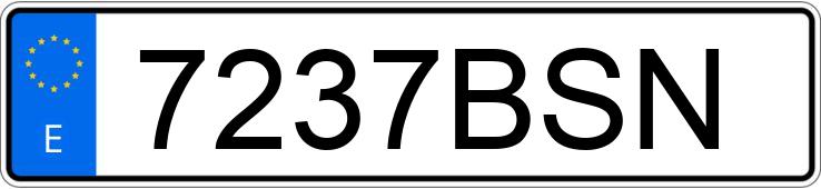 Numer rejestracyjny 7237BSN posiada PEUGEOT 307 Numer rejestracyjny 7237BSN posiada PEUGEOT 307