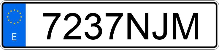 Numer rejestracyjny 7237NJM posiada SEAT ARONA