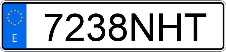 Numer rejestracyjny 7238NHT posiada TOYOTA RAV4