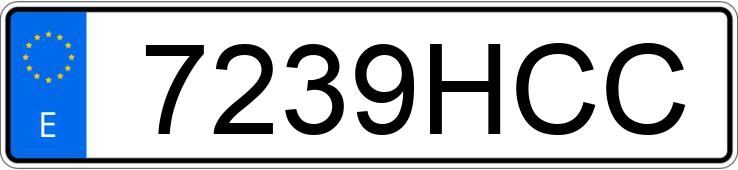 Numer rejestracyjny 7239HCC posiada MERCEDES E (212-207) Numer rejestracyjny 7239HCC posiada MERCEDES E (212-207)