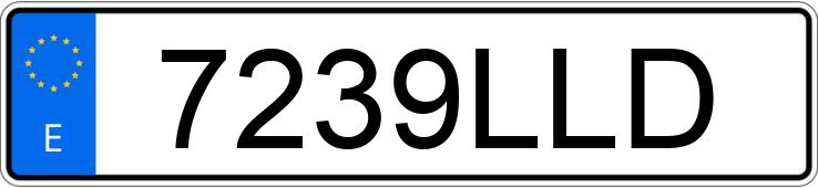 Numer rejestracyjny 7239LLD posiada VOLKSWAGEN TOUAREG