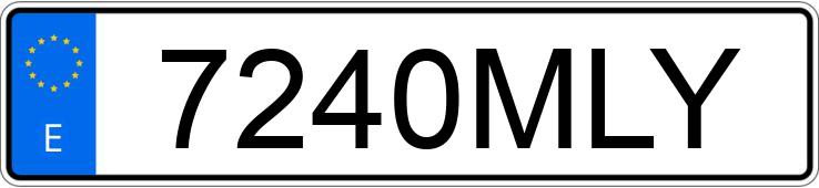 Numer rejestracyjny 7240MLY posiada MERCEDES E (214)