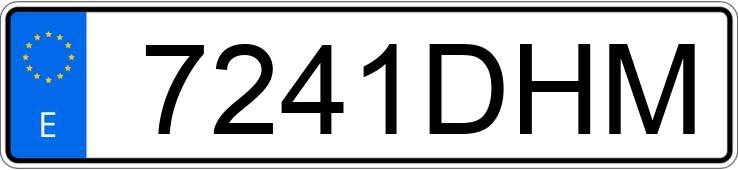 Numer rejestracyjny 7241DHM posiada AUDI A4