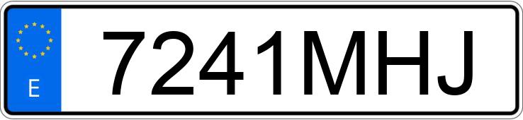 Numer rejestracyjny 7241MHJ posiada VOLKSWAGEN GOLF